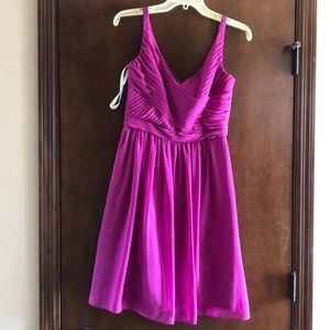 Raspberry bridesmaid dress